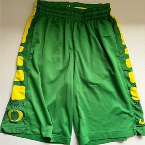 Nike Oregon Green & Yellow Basketball Shorts (S/M)